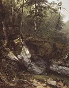 Study from Nature rocks and trees in the Catskills